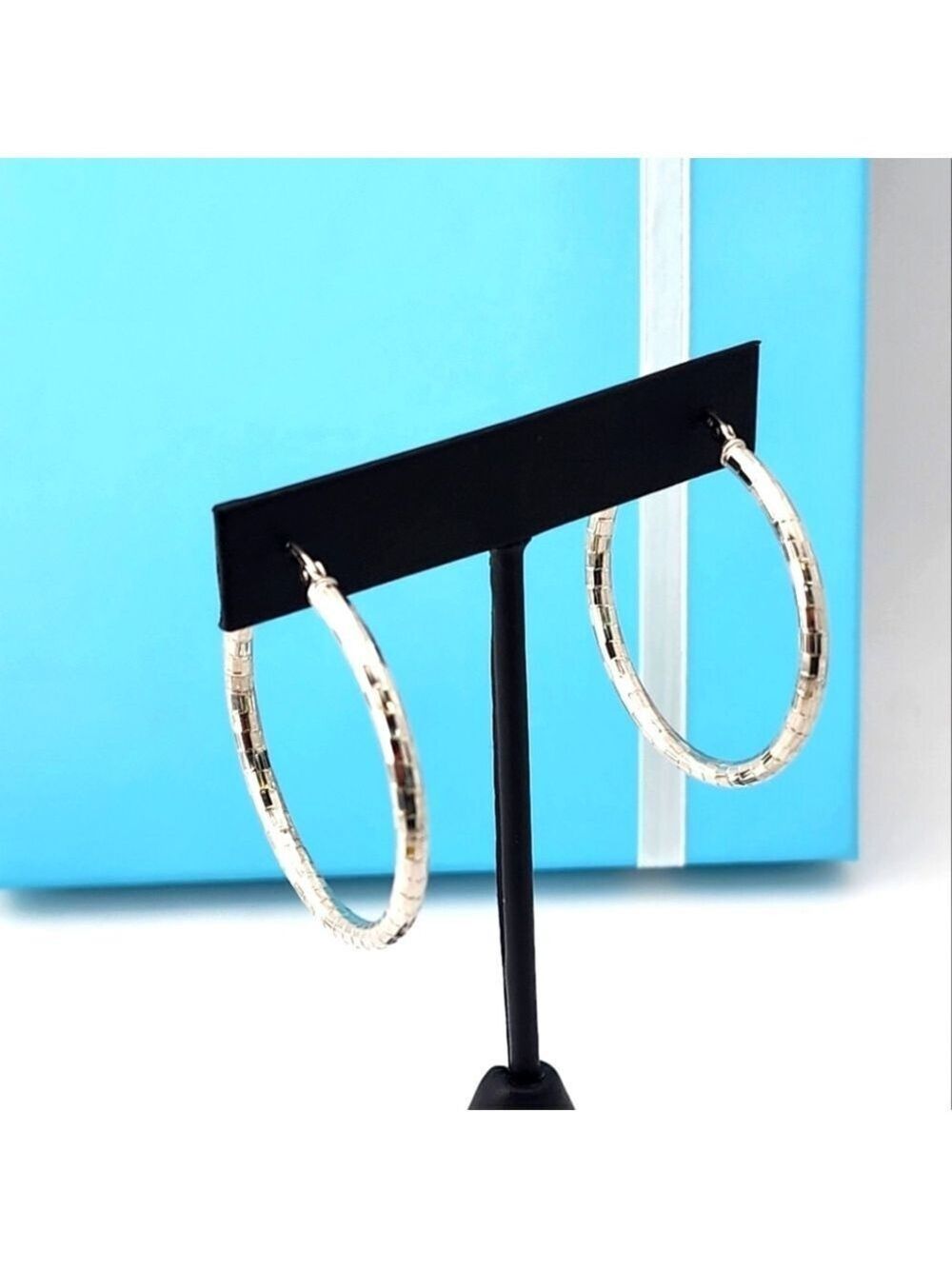 Elegant Silver Hoop Earrings